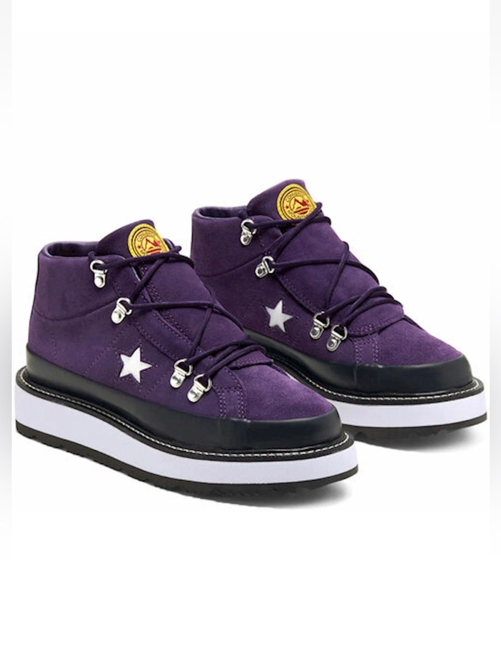 NWOT Converse One Star Grand Suede Boots Purple Wms Sz. 5